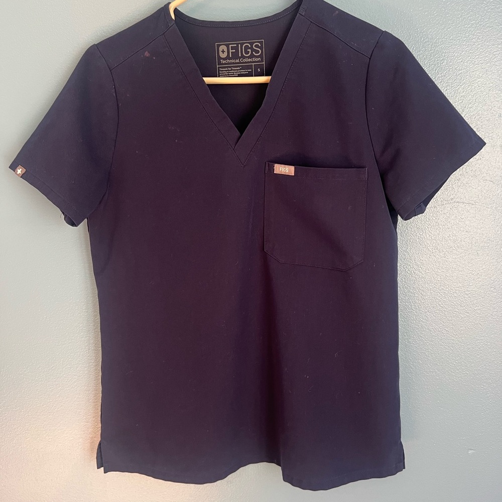Figs Navy Scrub Tops bundle x3